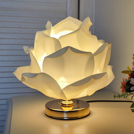 Rose Flower Bedside Table Lamp Bedroom Decor