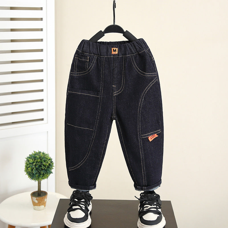 Boys Casual Straight Leg Jeans