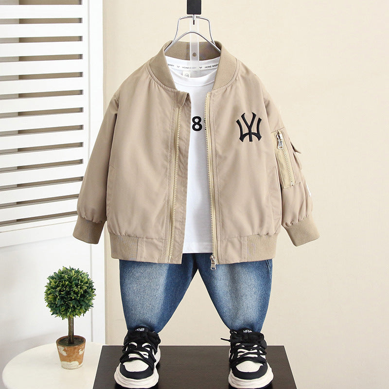 Boys Autumn Baseball Jacket