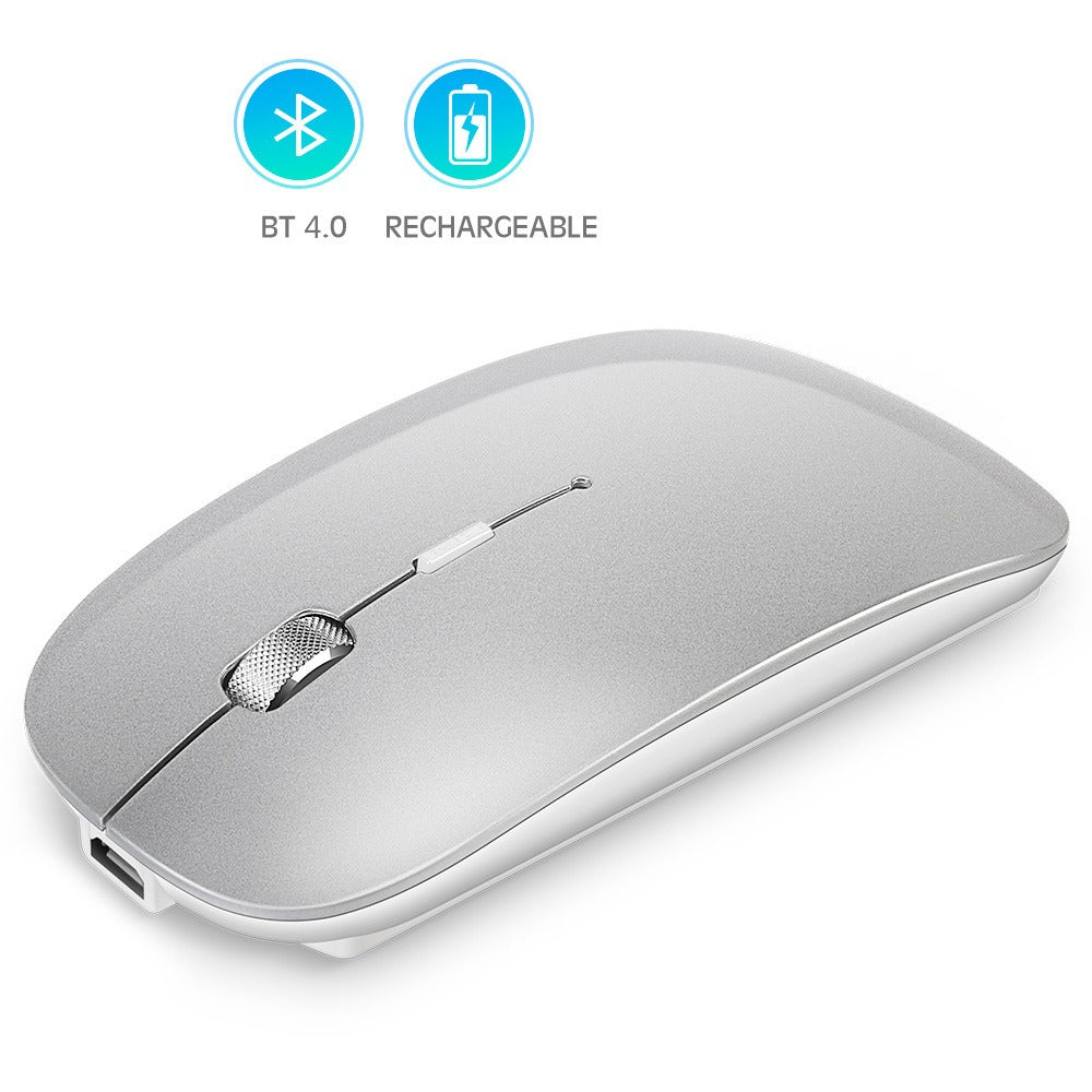 Rechargeable metal roller wireless Bluetooth dual-mode mouse for mobile phones and tablets