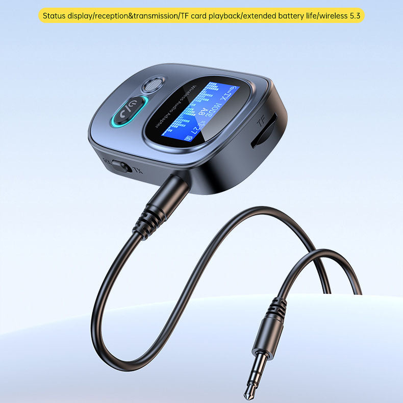 Bluetooth 5.3 adapter T68 2-in-1 Bluetooth audio receiver and transmitter, music receiver, Bluetooth transmitter