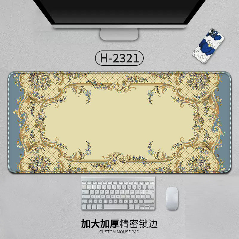 Large Persian Mouse Pad Office Carpet MousePad Natural Rubber Lockedge Anti Slip Desk Mat Laptop Office Game Accessories Pad