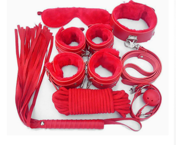 Kit Bondage Algemas e Tornozeleiras — 7 ou 18 Peças | Nylon ou Peludo | Várias Cores | Adultos (+18)