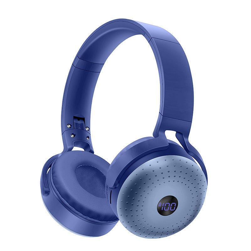 Auscultadores Bluetooth montados na cabeça com interface Tipo-C, dobráveis, com cartão SIM, banco de potência portátil e headset sem fios