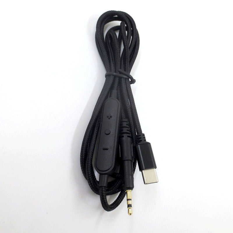 Aplicável ao cabo de áudio tipo C para auscultadores Laotie M40X ATH-M50X M60X M70X