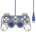 Transparent shell PC computer USB game controller 3D joystick controller vibration free game accessories