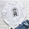 Skull eye print hoodie