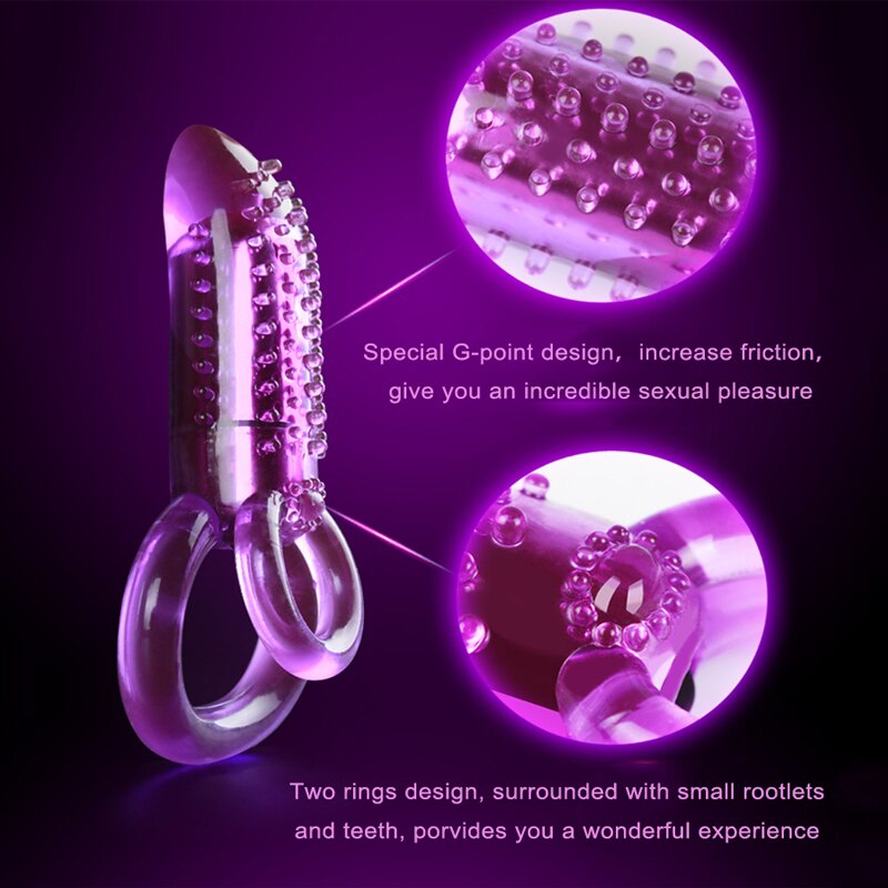 Dual-Ring Bullet Vibrator — 7 Speeds | G-Spot + Clitoris | Purple | Adult (+18)