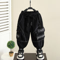 Stylish Boys Cargo Pants Lightweight Spring Autumn Long Trousers