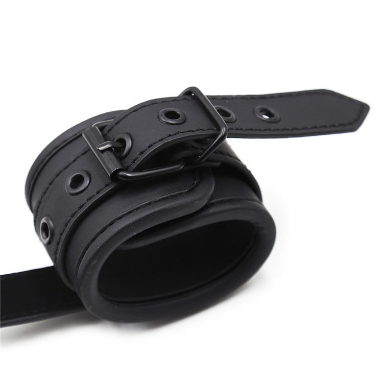 Algemas de Couro com Esponja e Fivela para Casais — Bondage SM | Adultos (+18)