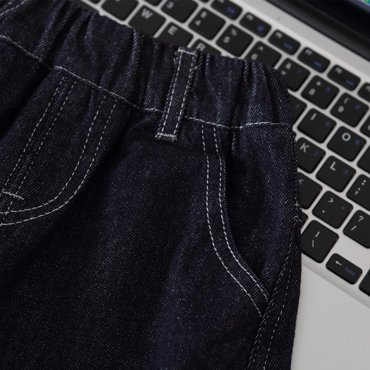 Casual Big Kids Denim Long Pants