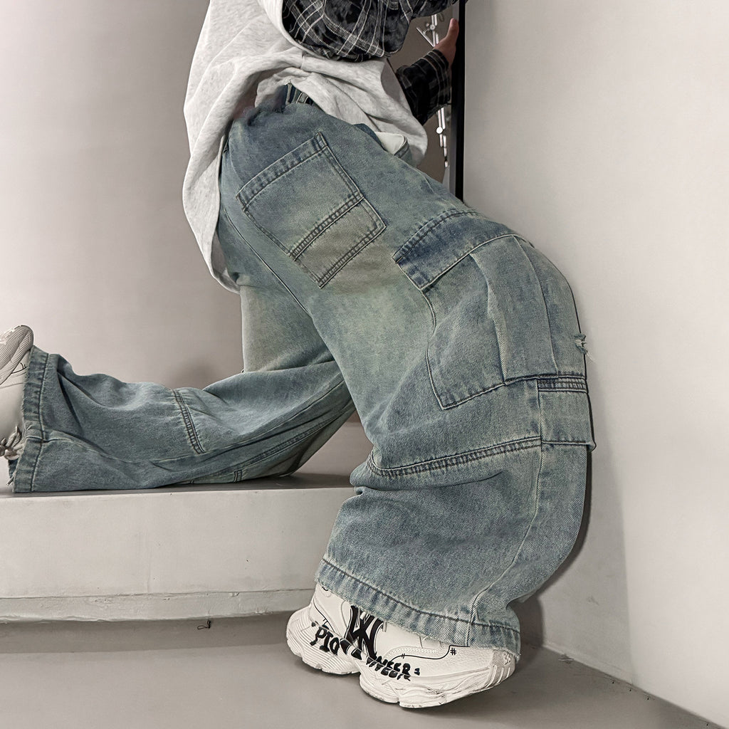 Boys' Straight Leg Jeans and Cargo Pants for Medium  Large Kids