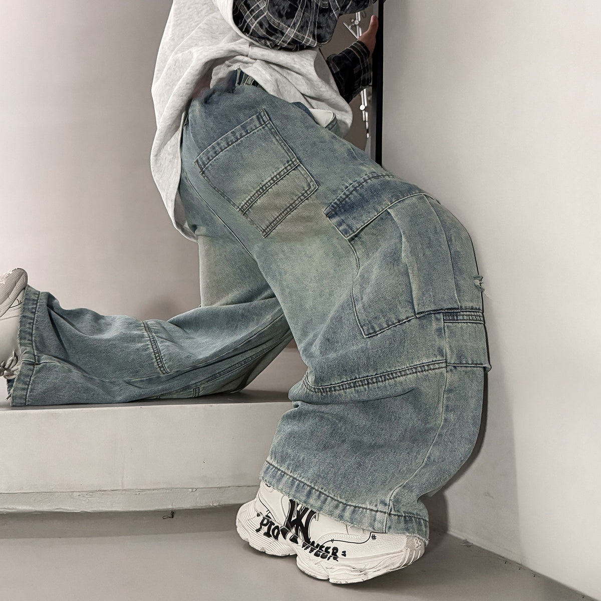 Boys' Straight Leg Jeans and Cargo Pants for Medium  Large Kids