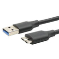 USB 3.0 hard drive data cable, USB 3.0 AM to Micro-B high-speed portable hard drive cable, hard drive enclosure data cable