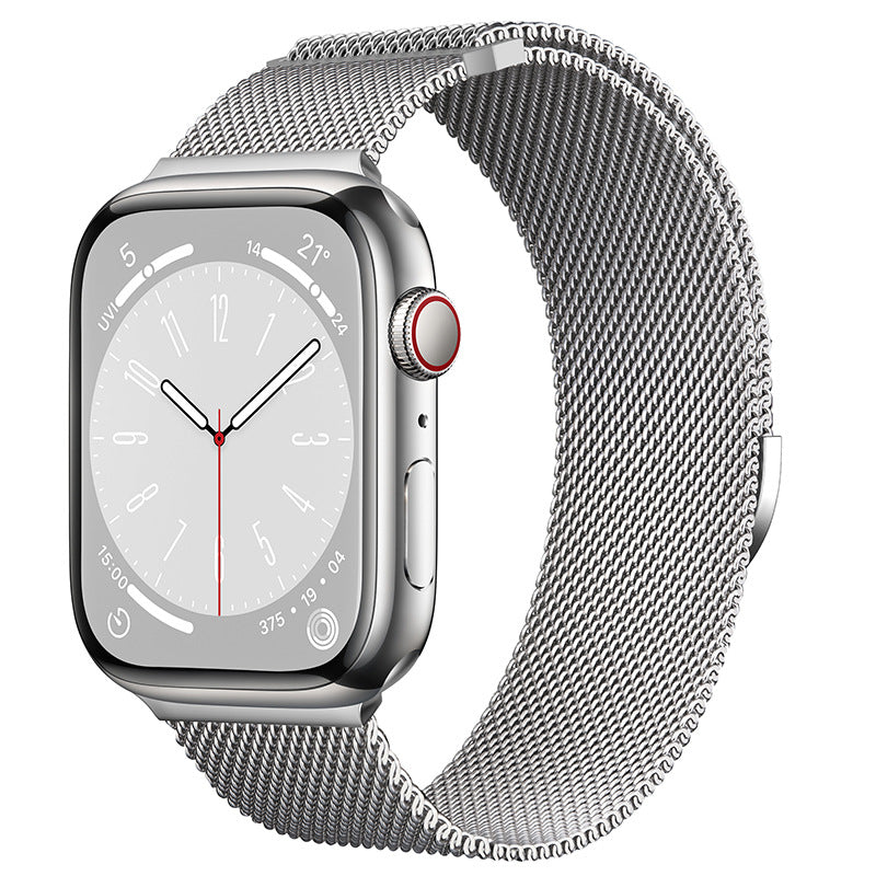 Bracelete Milanesa Magnética para Apple Watch — Aço Inox | 10 Cores | 38 a 49mm