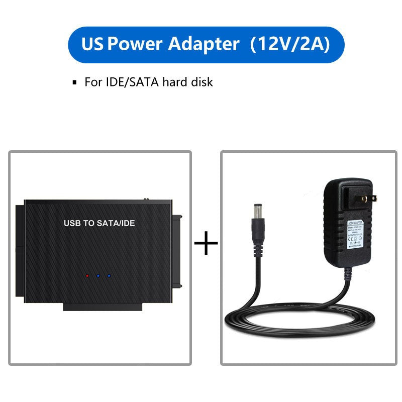 USB 3.0 hard drive adapter, USB 3.0 to SATA IDE easy drive cable, 2.5-inch/3.5-inch adapter cable
