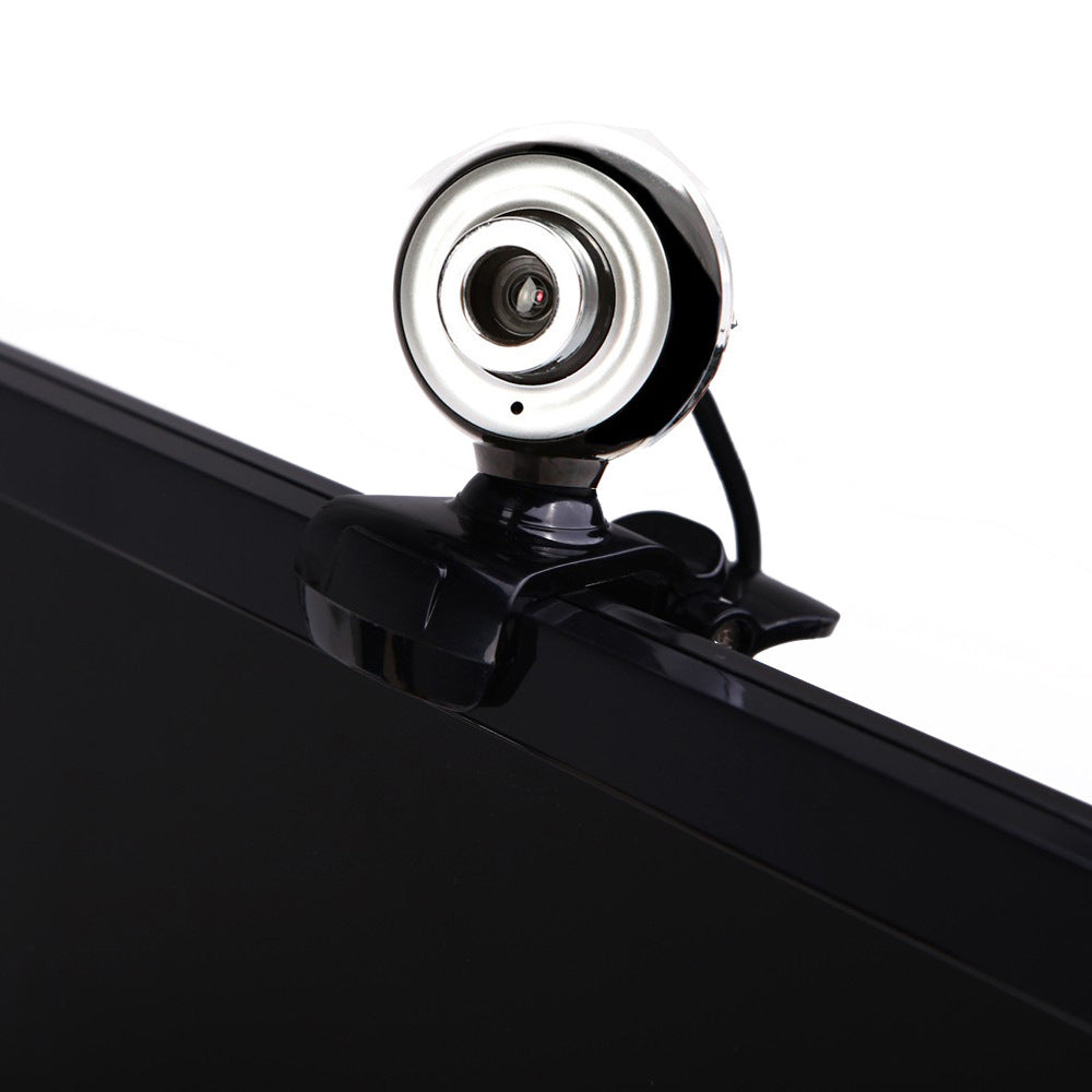 Curso online com câmara de alta definição 480P e microfone com isolamento de som integrado para gravação de vídeo