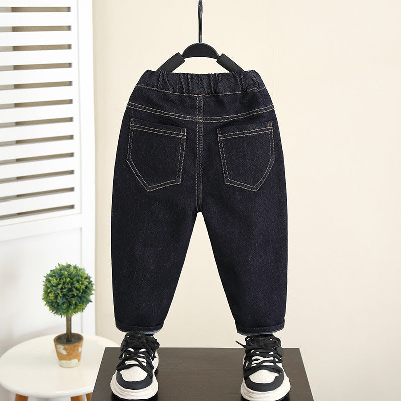 Boys Casual Straight Leg Jeans