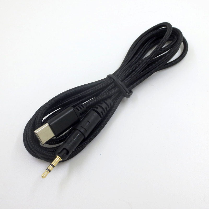 Aplicável ao cabo de áudio tipo C para auscultadores Laotie M40X ATH-M50X M60X M70X