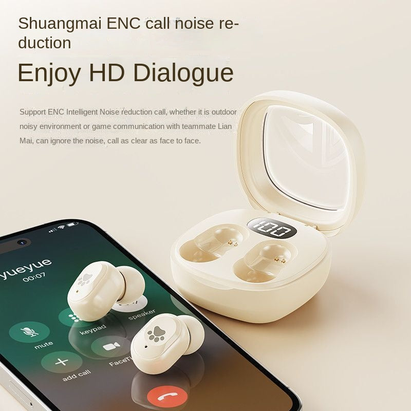 Novos Auriculares Bluetooth Sem Fios Q38 TWS True Wireless In-Ear Estéreo com Ecrã Digital, Longa Duração de Bateria e Cancelamento de Ruído
