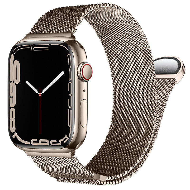 Bracelete Milanesa Magnética para Apple Watch — Aço Inox | 10 Cores | 38 a 49mm