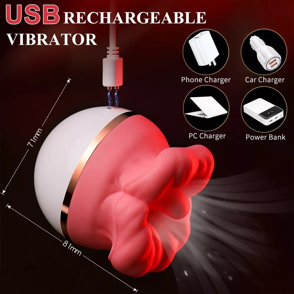 Automatic Suction and Tongue Vibrator — Rechargeable | Adults (+18)