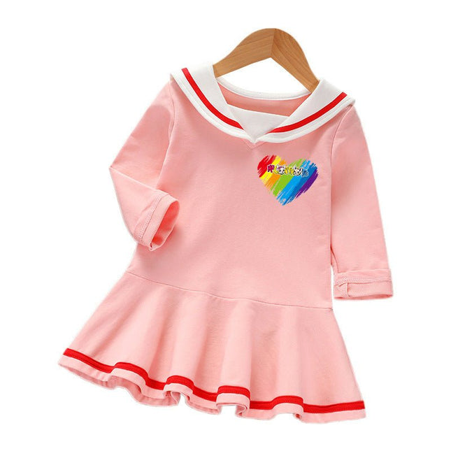 Long sleeved dress cotton baby