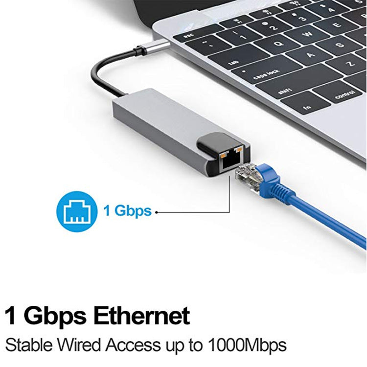 Type-C docking station, Type-C to 4K HDMI, Gigabit Ethernet, USB 3.0 hub, all-in-one