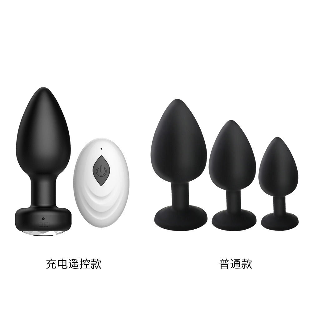 Plug Anal Vibratório Recarregável 10 Modos — Individual ou Kit 3 peças | Adultos (+18)