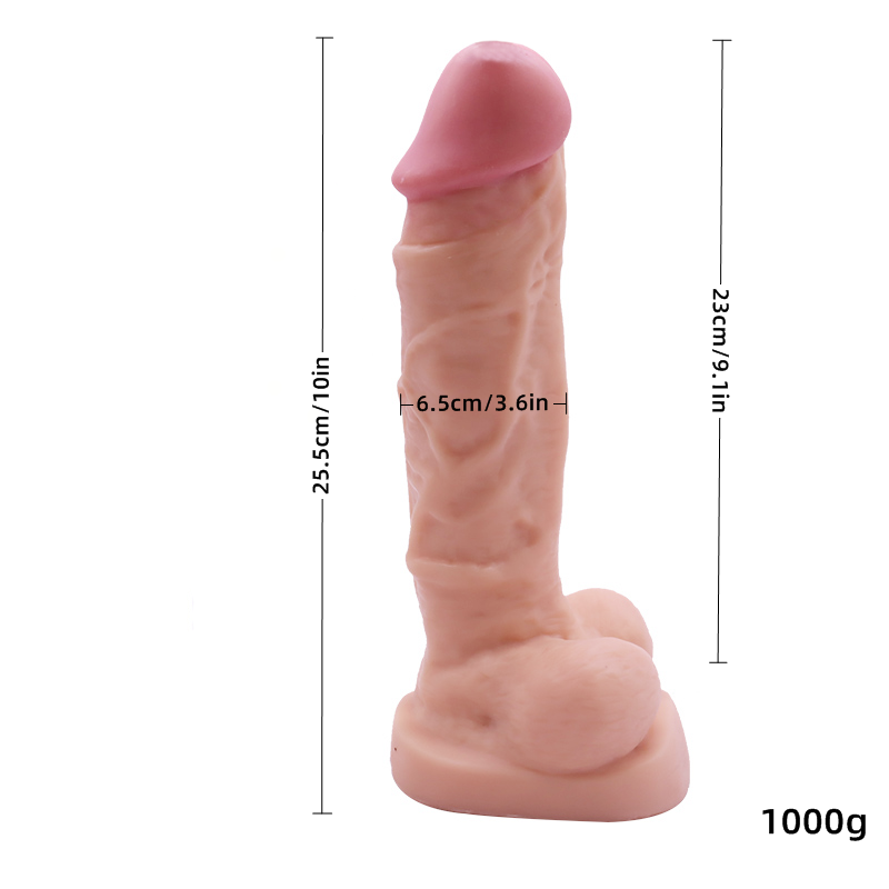 Extra Large Realistic Dildo with Suction Cup — 23cm | PVC | Adults (+18)