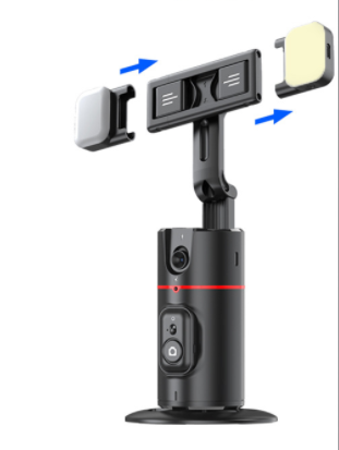 P02 Auto Face Tracking Stand 360° Rotation Phone Holder Desktop Tracking Gimbal Stabilizer Tripod for Live Vlogging Video