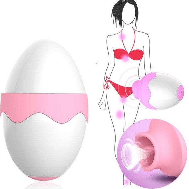 Suction Tongue Vibrator — 7 Speeds | G-Spot + Nipples | Adults (+18)
