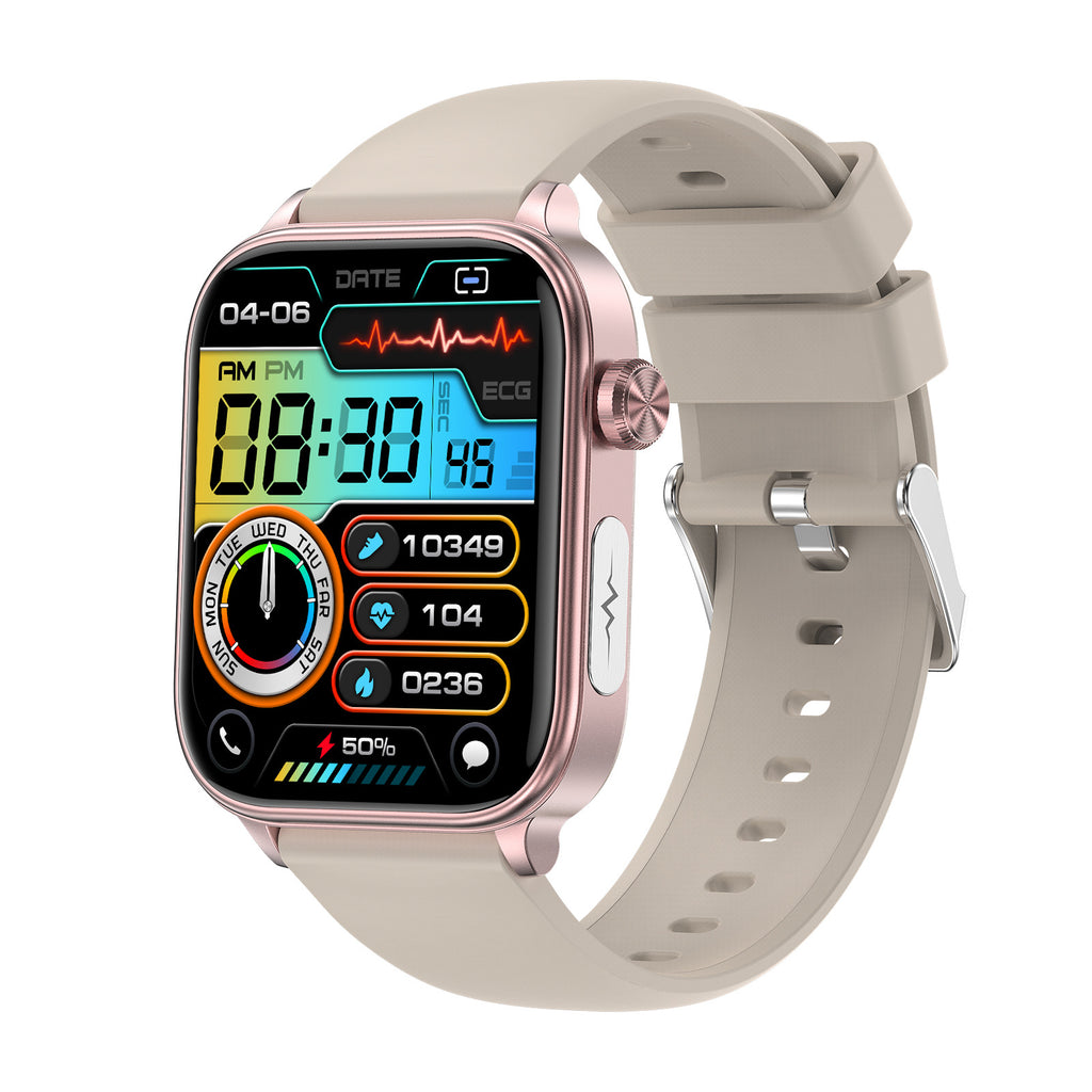 New ET570 smartwatch with ECG electrocardiogram, Bluetooth calling, and micro-physical examination functions for uric acid, blood lipids, and blood glucose.
