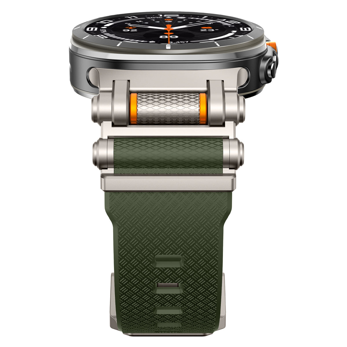 Fita em Fibra de Carbono e Silícone para Apple Watch e Samsung Ultra