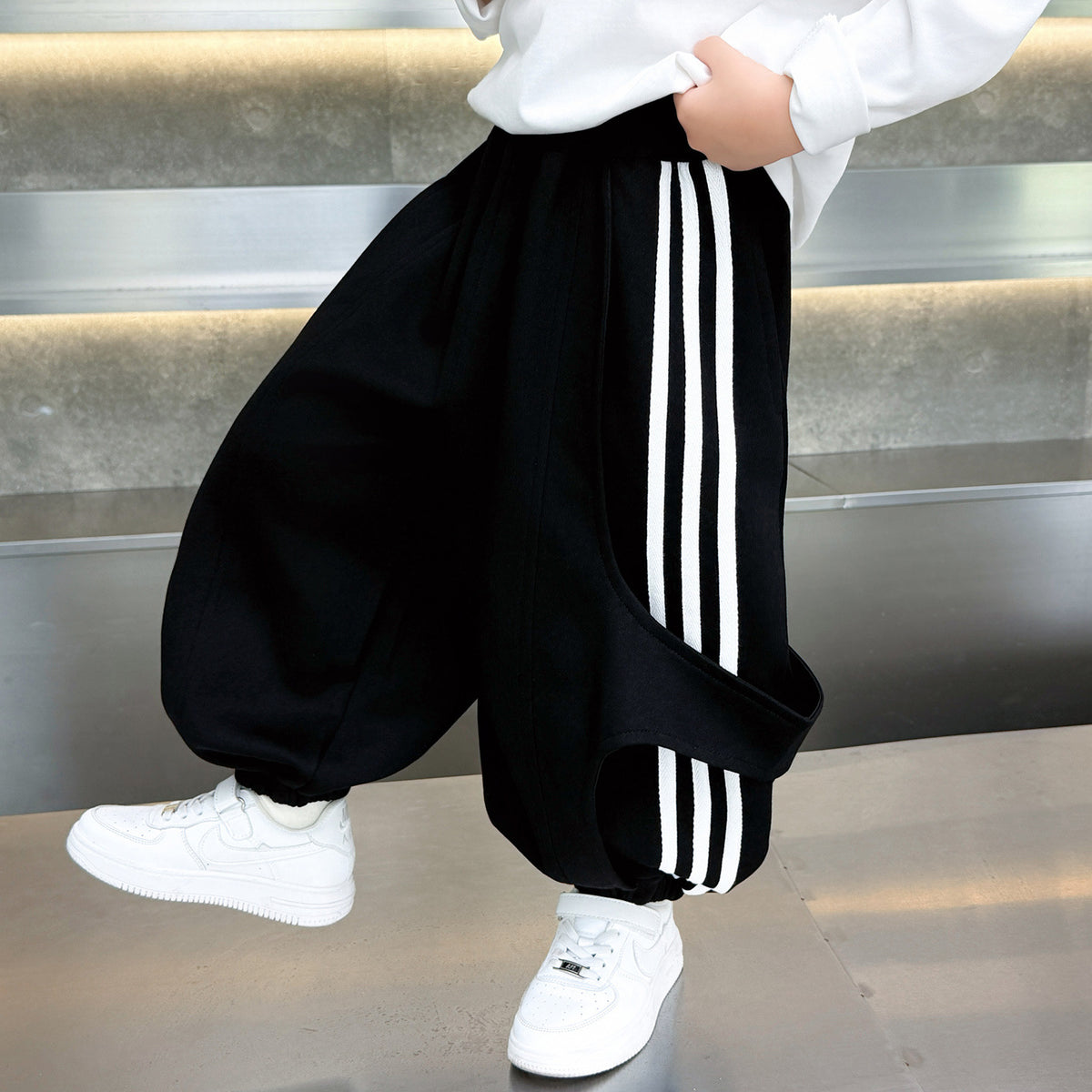 Boys Casual Knit Straight-Leg Sweatpants