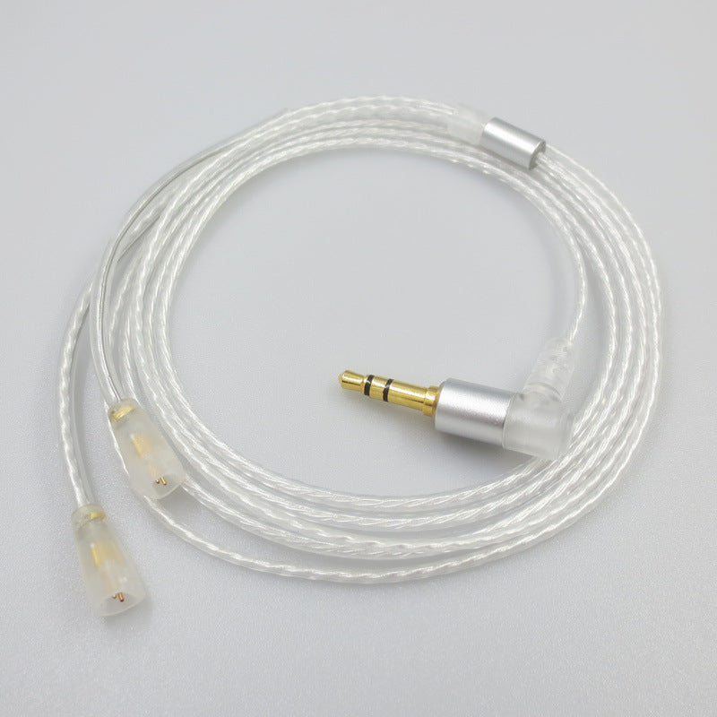 IE80S Fever Single Crystal Copper Silver-Plated Earphone Upgrade Cable