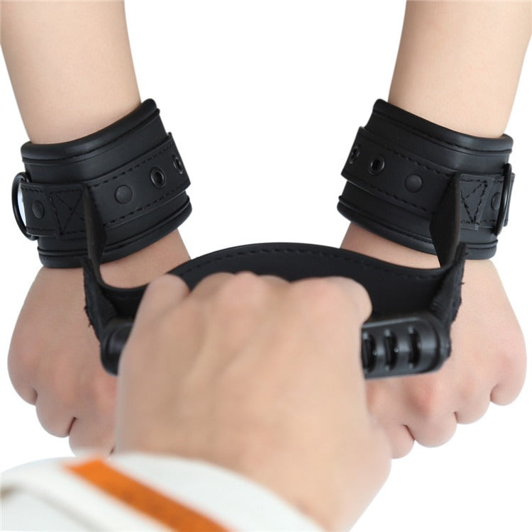 Algemas de Couro com Esponja e Fivela para Casais — Bondage SM | Adultos (+18)