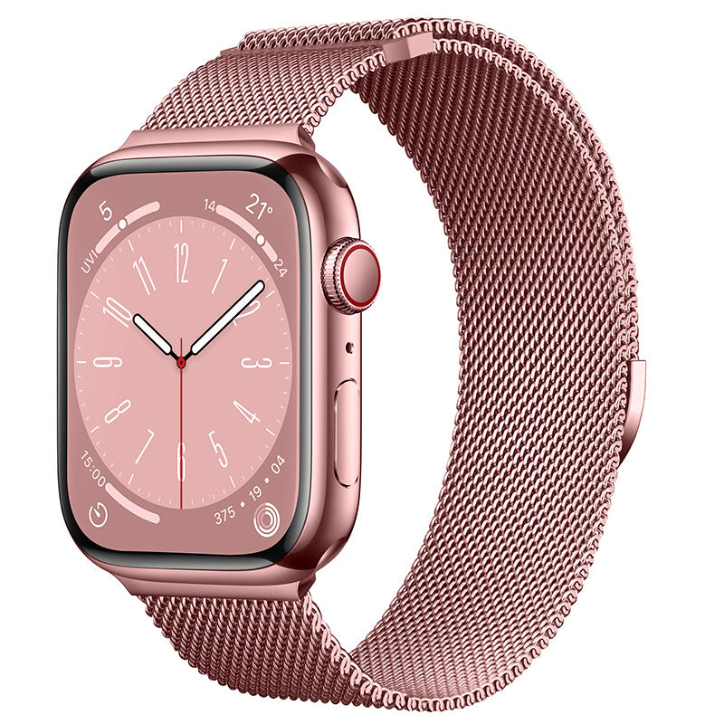 Bracelete Milanesa Magnética para Apple Watch — Aço Inox | 10 Cores | 38 a 49mm