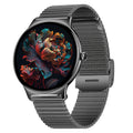 Smartwatch V89 Ultra-Slim – Ecrã AMOLED, Chamadas Bluetooth e Resistente à Água