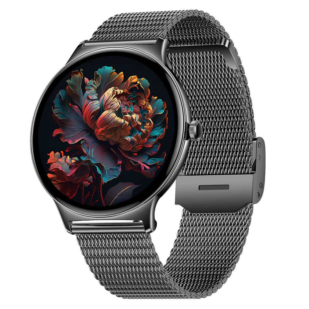 Smartwatch V89 Ultra-Slim – Ecrã AMOLED, Chamadas Bluetooth e Resistente à Água