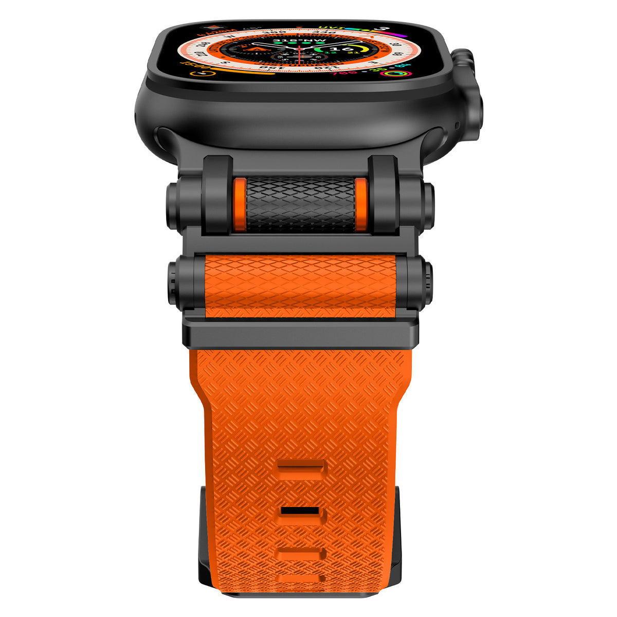 Fita em Fibra de Carbono e Silícone para Apple Watch e Samsung Ultra