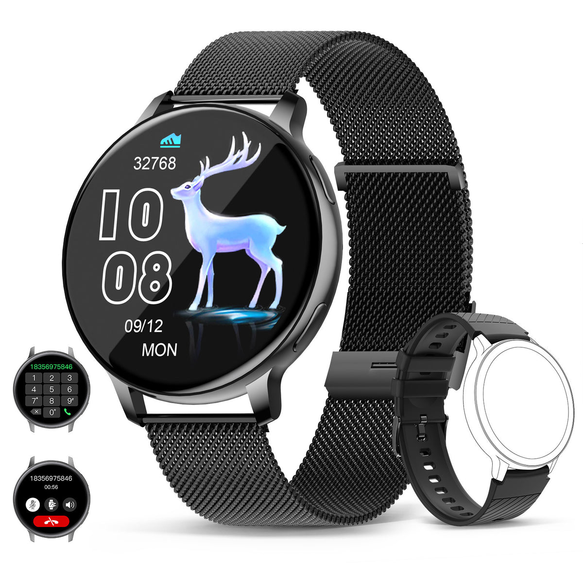 S53 Smartwatch – Bluetooth Calling, Heart Rate and Sleep Monitor