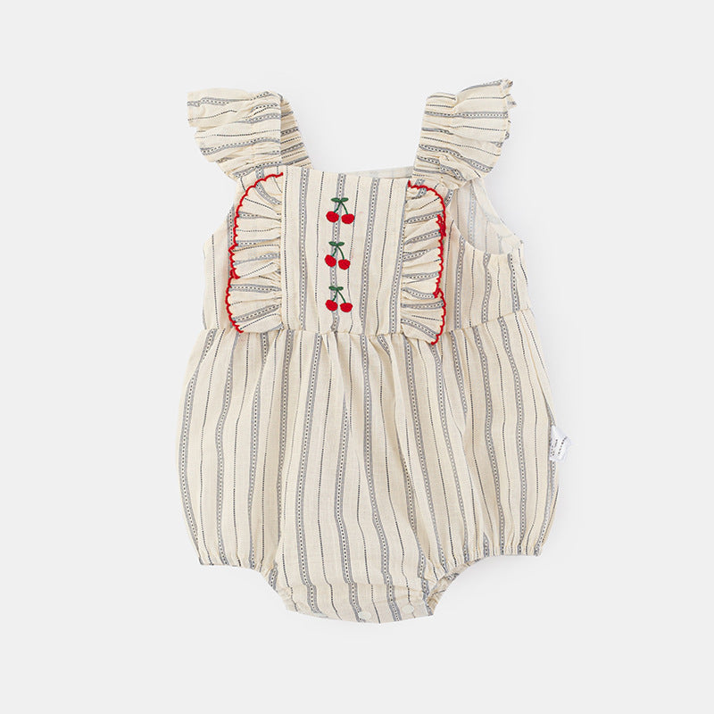 Cotton Baby Onesie Summer Outfit Infant Short Sleeve Romper Newborn Bodysuit Crawling Suit