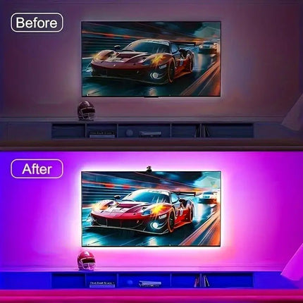 TV Ambient LED Light controlo por câmara e Bluetooth