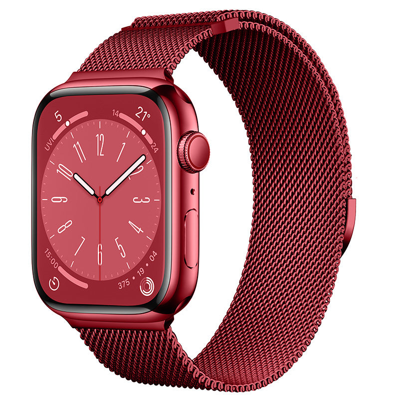 Bracelete Milanesa Magnética para Apple Watch — Aço Inox | 10 Cores | 38 a 49mm