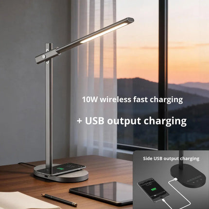 Rechargeable Wireless Charging Desk Lamp Desk Setup