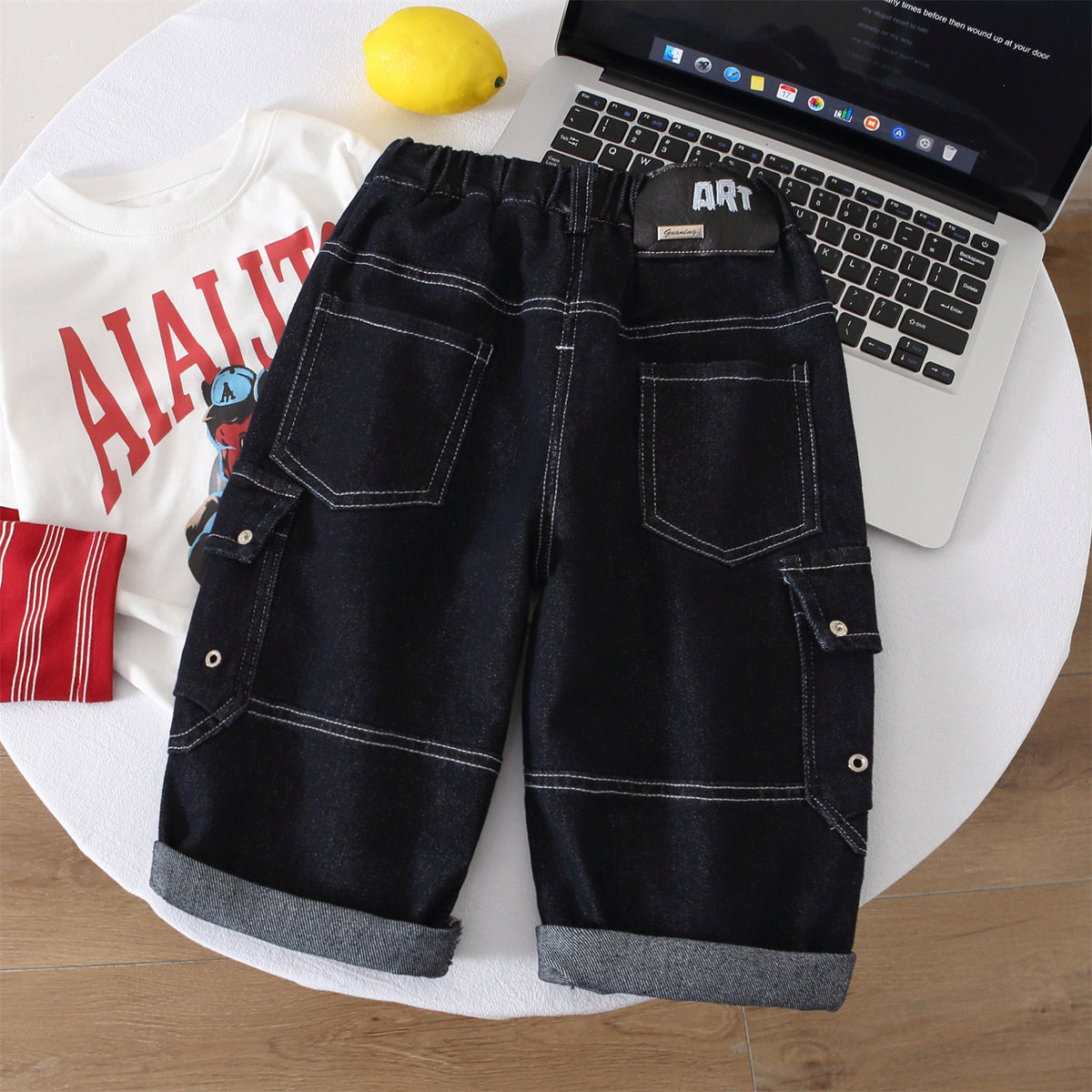 Cargo Denim Loose Pants for Boys