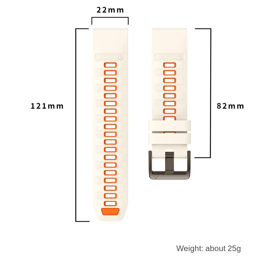 Silicone Band for Garmin Fenix 8 | 43/47/51mm | Quick-Release
