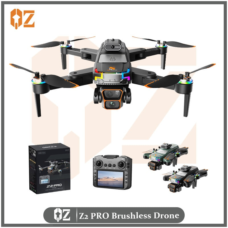 Z2 PRO Drone with Screen Controller, Dual Camera Optical Flow Positioning HD Aerial Photography, Long Battery Life