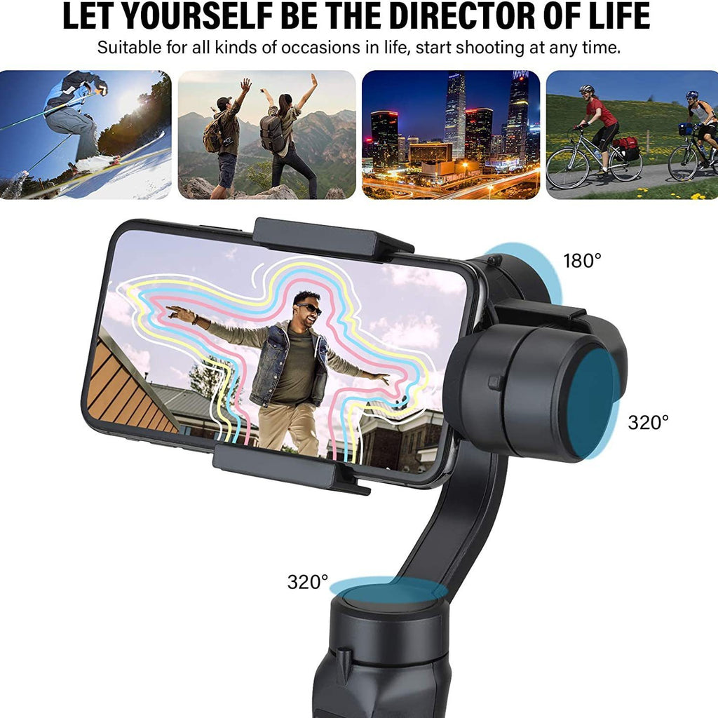 F6 three-axis handheld gimbal stabilizer, three-axis smartphone stabilizer, intelligent anti-shake outdoor live streaming stand